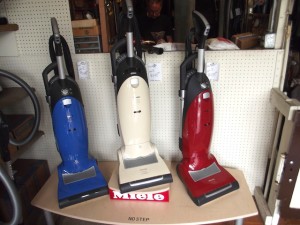 Upright Meile vacuums at F & H Vacuums.