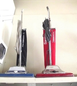 two Sanitaire Upright Commerical models at F & H.